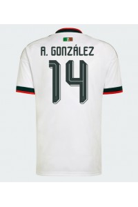 Meksiko Armando Gonzalez #14 Jalkapallovaatteet Vieraspaita MM-kisat 2026 Lyhythihainen